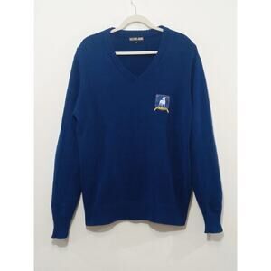 Ted Lasso Coach AFC Richmond Sweater Halloween Costume Cosplay Blue Size Large